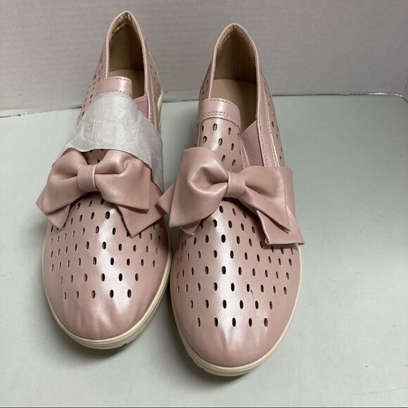 Summer Bowknot Sneakers Peach/Pink Size 40 US Size 9-9.5 New Without Tags - Picture 11 of 11